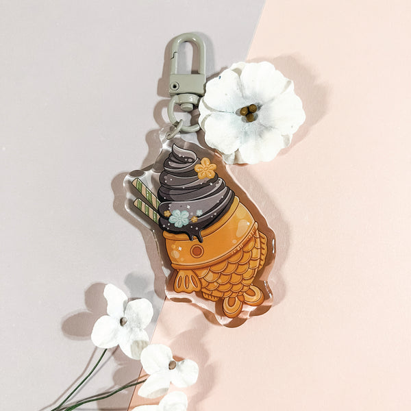 Taiyaki Ice Cream Keychains