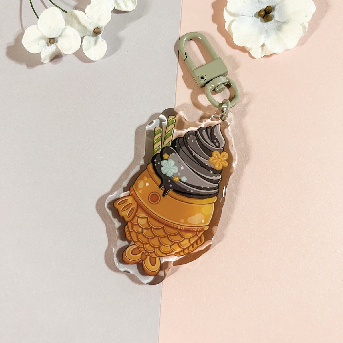 Taiyaki Ice Cream Keychains – Kofuku Art Studio