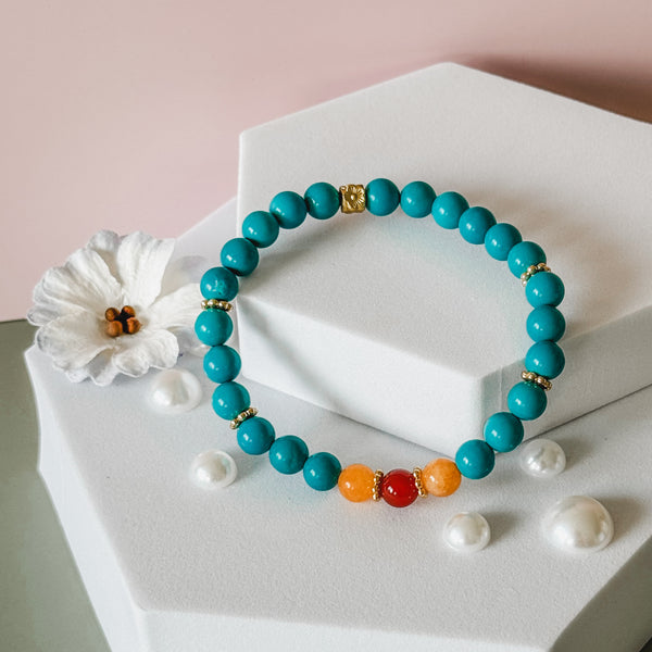 Porcelain Turquoise Bracelet