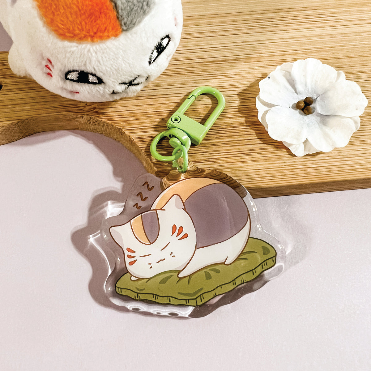 Nyanko Sensei Keychain – Kofuku Art Studio