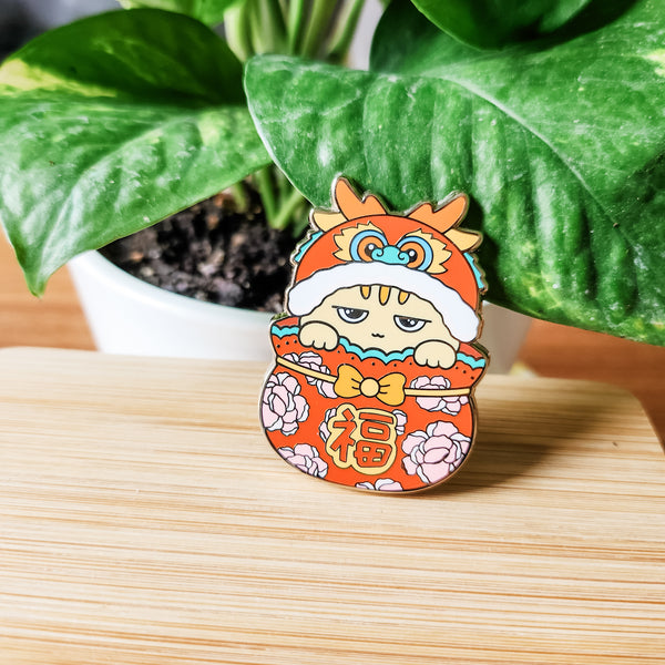 Lunar New Year Taro the Cat Enamel Pins