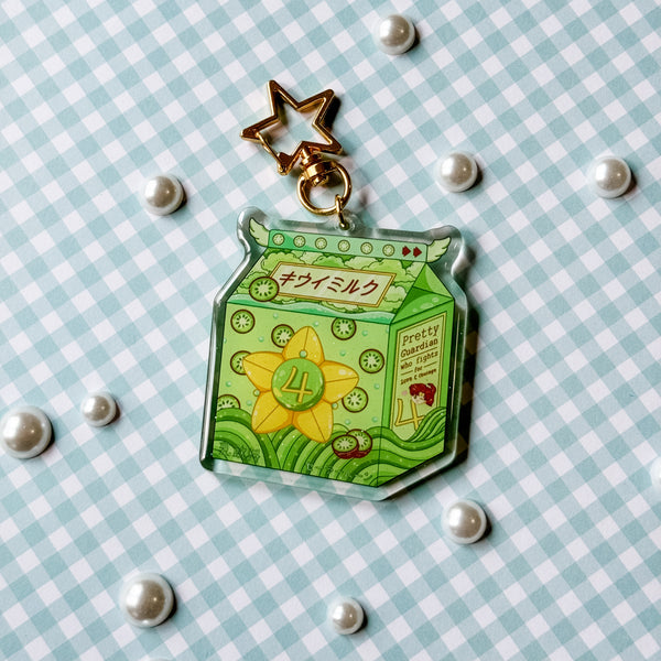 Sailer Jupiter Kiwi Milk Acrylic Keychain