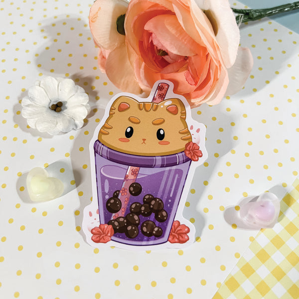 Taro Boba Sticker