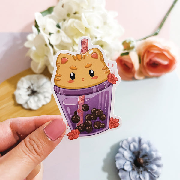 Taro Boba Sticker