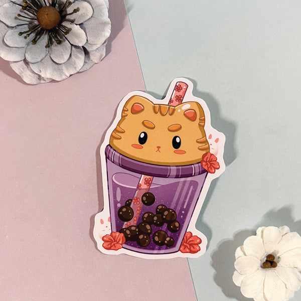 Taro Boba Sticker