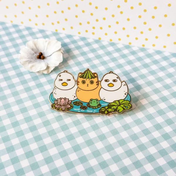 Orange Cat Pin