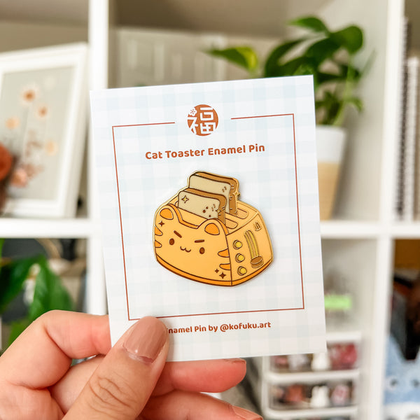 Cat Toaster Enamel Pin