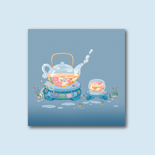 Whimsical Teapot Art Print