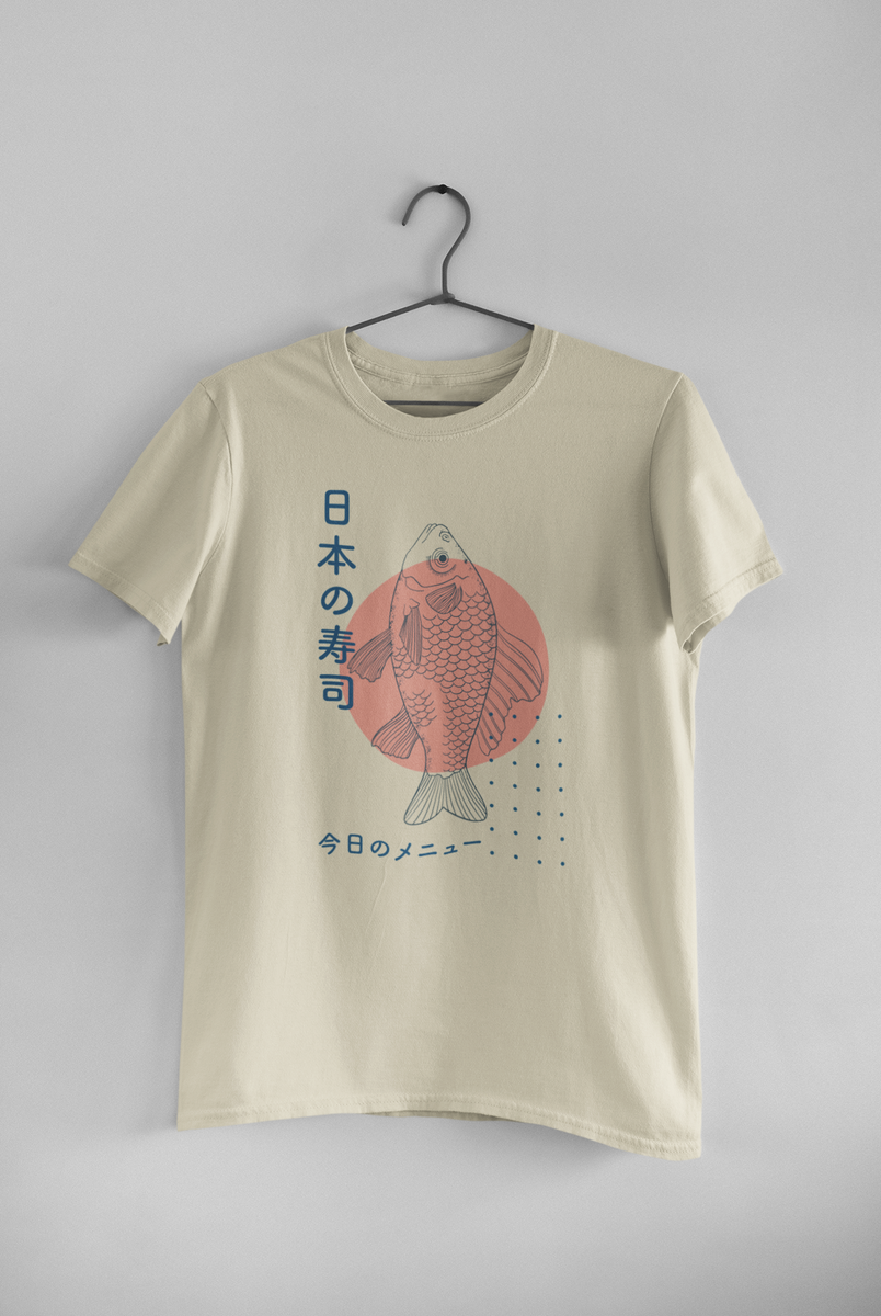 Seamless texture art design Sushi, Sakura, Japan.  Graphic T-Shirt for  Sale by fuzzyfox