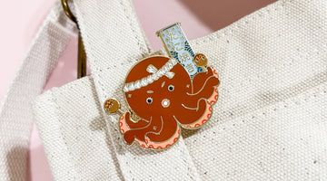 Cute Octopus Takoyaki Enamel Pin