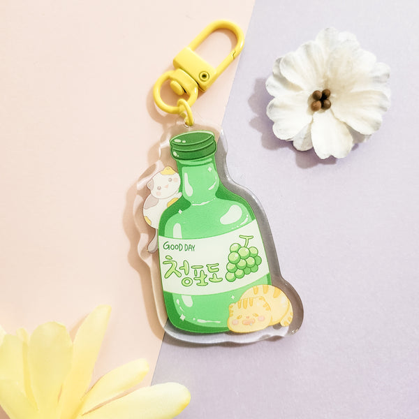 Grape Soju Acrylic Keychain