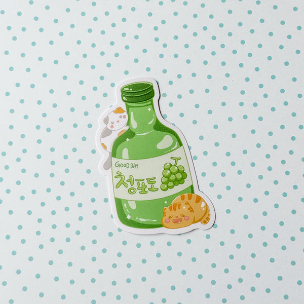 Grape Soju Vinyl Sticker