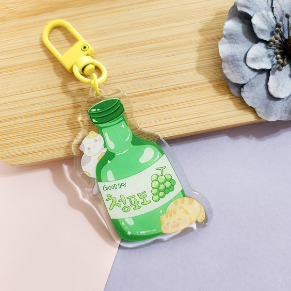 Grape Soju Acrylic Keychain