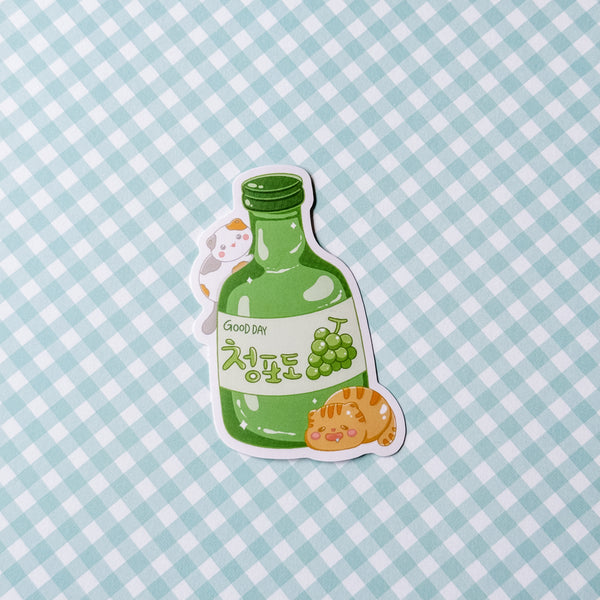 Grape Soju Vinyl Sticker