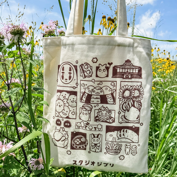 Ghibli Cotton Canvas Tote Bag