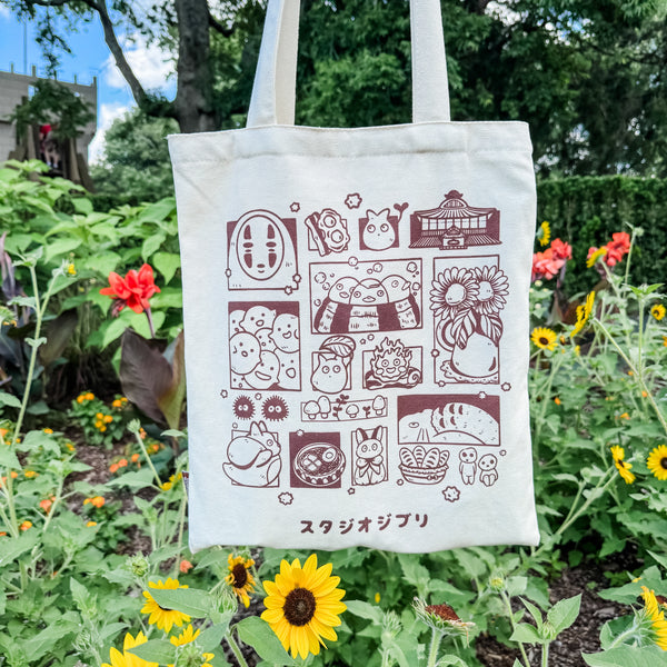 Ghibli Cotton Canvas Tote Bag