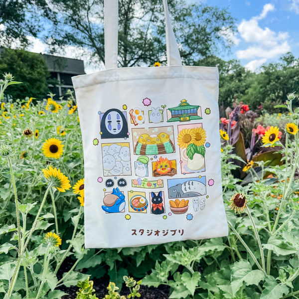 Ghibli Cotton Canvas Tote Bag