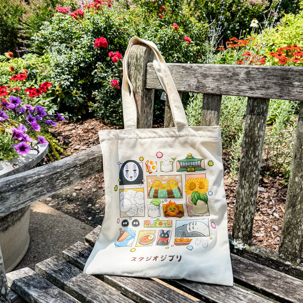 Ghibli Cotton Canvas Tote Bag