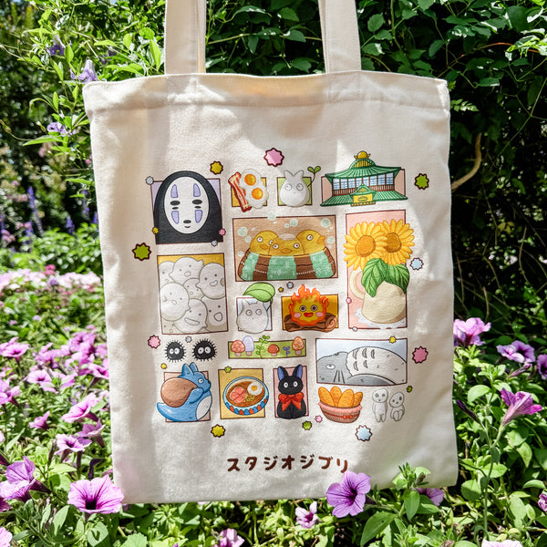 Ghibli Cotton Canvas Tote Bag