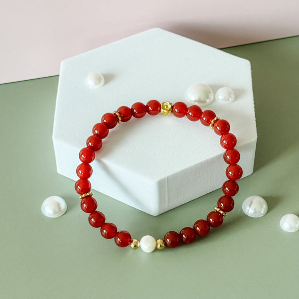 Southern Red Agate Bracelet