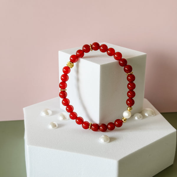 Southern Red Agate Bracelet