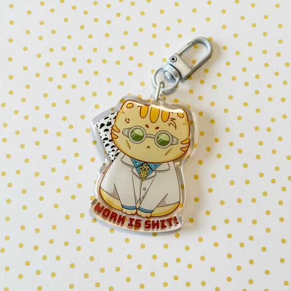 Nanami Cat Work is Shit Acrylic Keychain