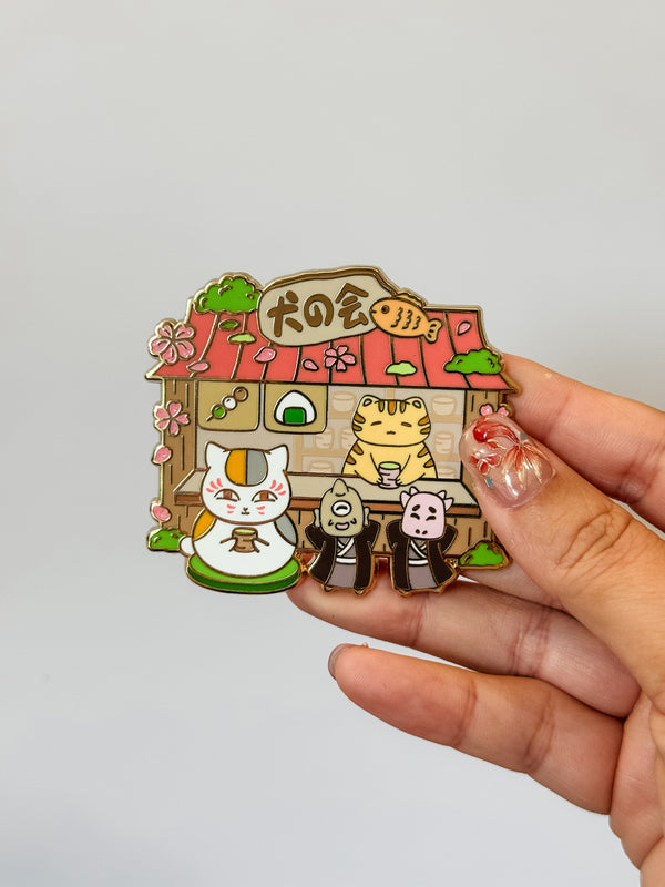 Nyanko Sensei x Taro Teashop Enamel Pin