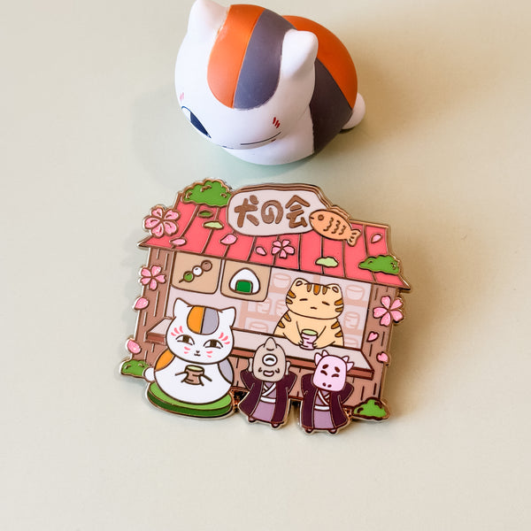 Nyanko Sensei x Taro Teashop Enamel Pin