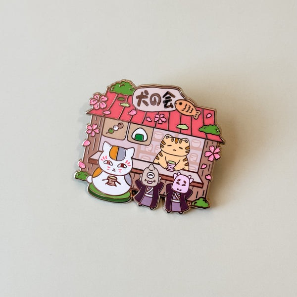 Nyanko Sensei x Taro Teashop Enamel Pin