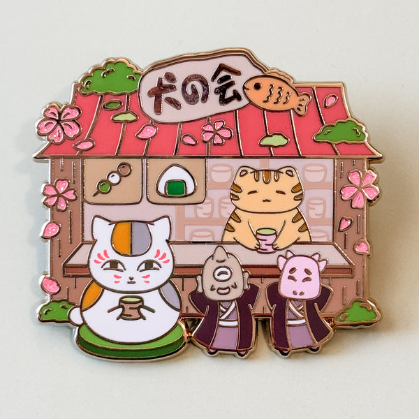 Nyanko Sensei x Taro Teashop Enamel Pin