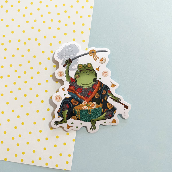 Ramen Frog Sticker