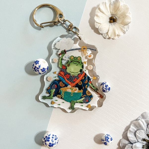 Ramen Frog Keychain