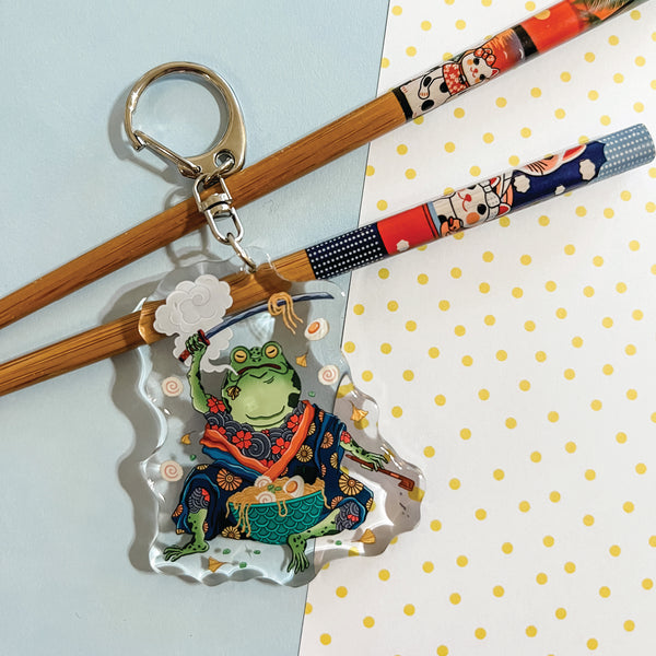 Ramen Frog Keychain