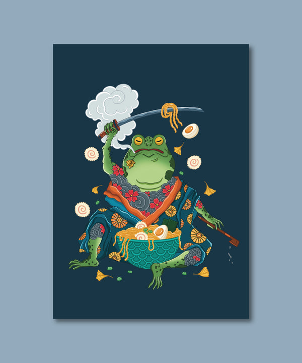 Ramen Frog Print