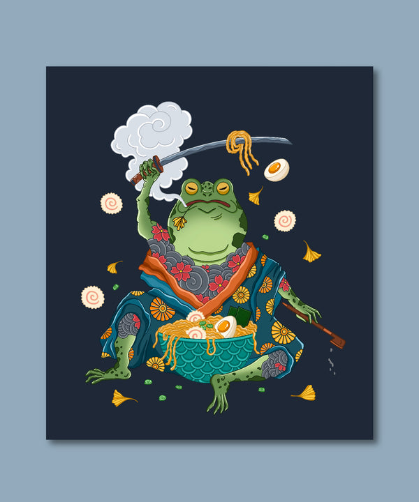 Ramen Frog Print