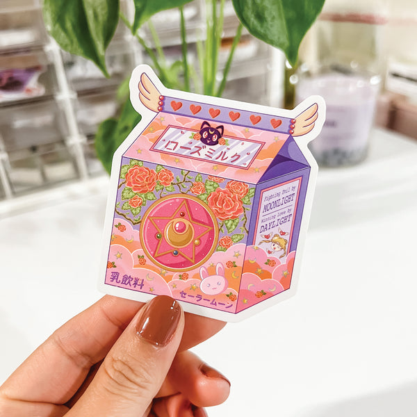 Sailor Moon Rose Milk Sticker