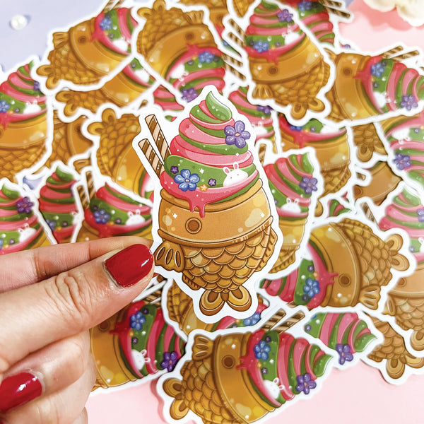 Taiyaki Ice Cream Stickers