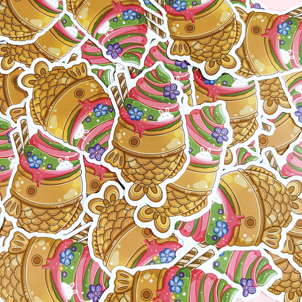 Taiyaki Ice Cream Stickers