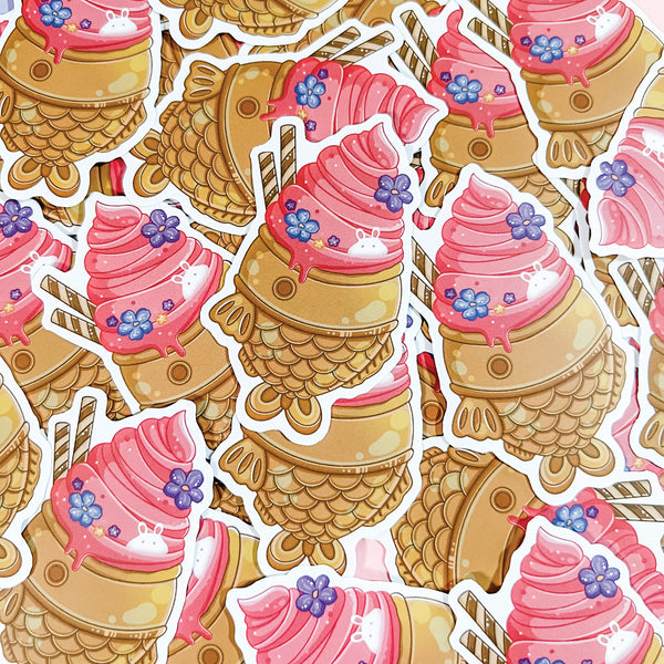 Taiyaki Ice Cream Stickers