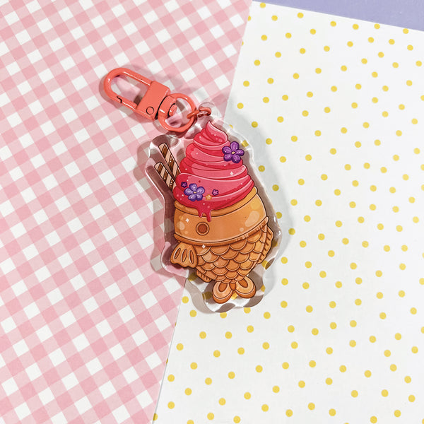 Taiyaki Ice Cream Keychains