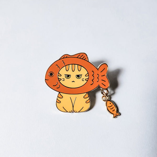 Taiyaki Cat Enamel Pin