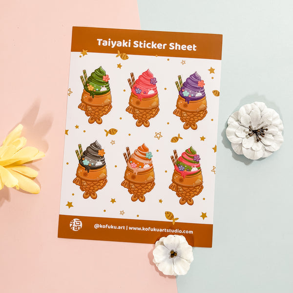 Taiyaki Ice Cream Sticker Sheet