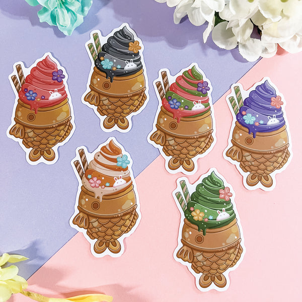 Taiyaki Ice Cream Stickers