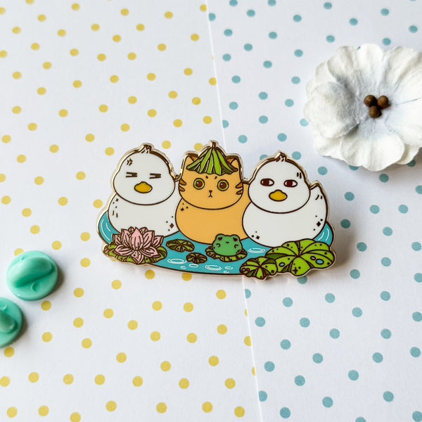 Duckies & Taro Enamel Pin