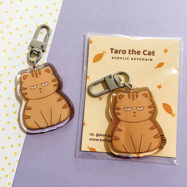 Taro the Cat Keychain