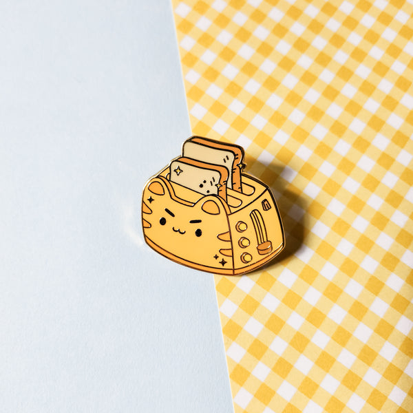 Cat Toaster Enamel Pin