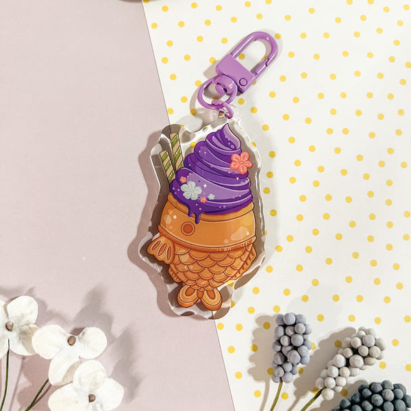 Taiyaki Ice Cream Keychains