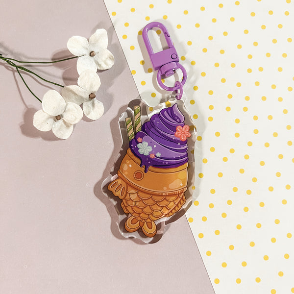 Taiyaki Ice Cream Keychains