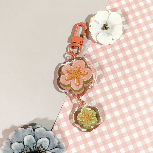 Sakura Matcha Wagashi Keychain