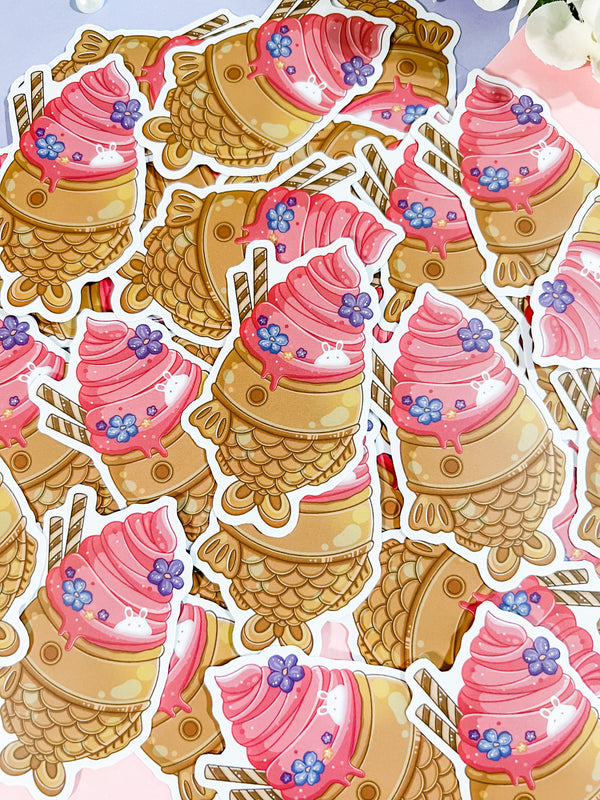 Taiyaki Ice Cream Stickers
